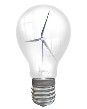 Wind power Stock Illustration