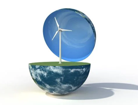 Wind power Stock Illustration