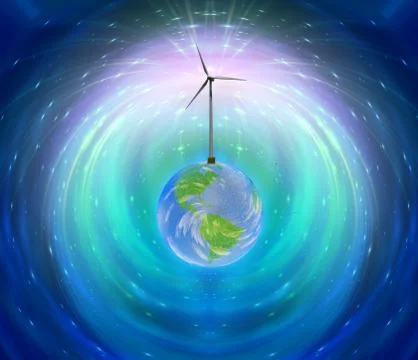 Wind power Stock-Illustration