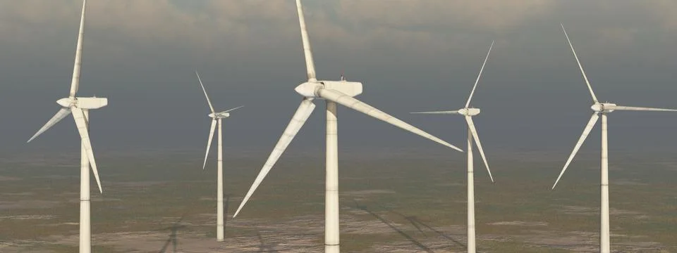 Wind power Stock Illustration