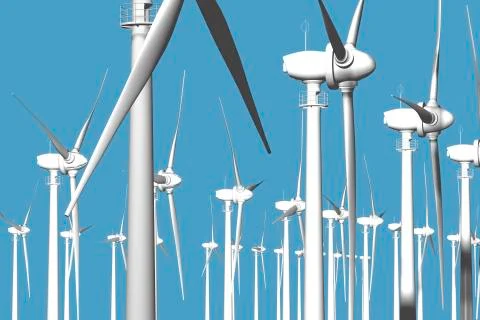Wind power Stock Illustration