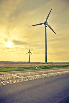 Wind power machine. Stock-Fotos