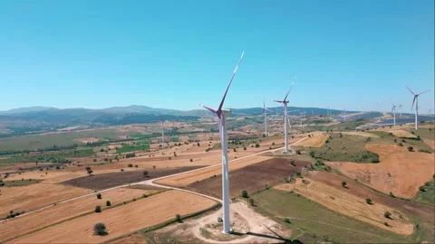 Wind Power Plant 01 Stock Footage 246856791