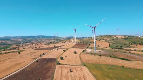 Wind Power Plant 03 Stock Footage 246866246