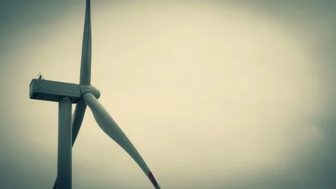 Wind power plant 4K Stock Footage 127895054