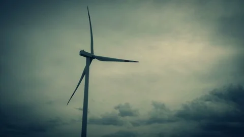 Wind power plant 4K Stock Footage 127895064