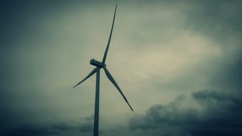 Wind power plant 4K Stock Footage 127895233