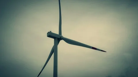 Wind power plant 4K Stock Footage 127895356