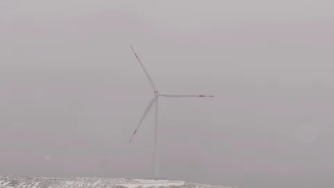 Wind power plant 4K Stock Footage 127895364