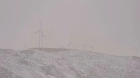 Wind power plant 4K Stock Footage 127896044