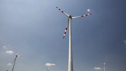 Wind power plant 스톡 동영상 142973218