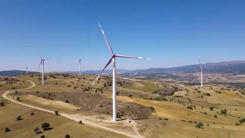 Wind Power Plants Video stock 331282929