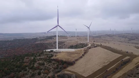 Wind Power Plants Vídeos de archivo 334424754