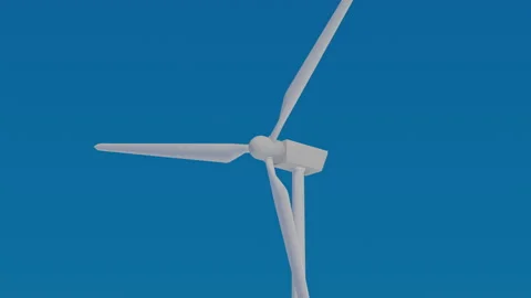 Wind power propeller making energy 4k CG movie 스톡 동영상 137648630