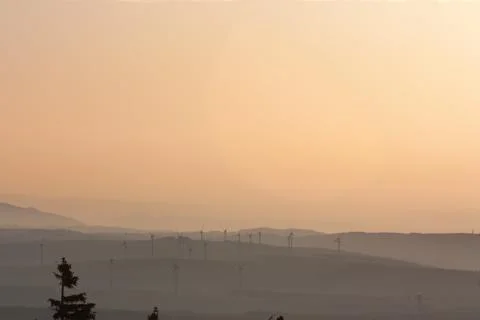 Wind power romantic Stock Photos