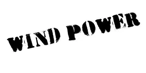 Wind Power rubber stamp Ilustração Stock