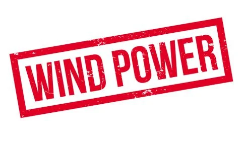 Wind Power rubber stamp Ilustração Stock