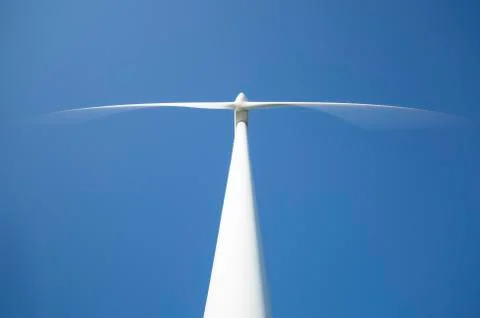 Wind Power Station from Below Stock Photos