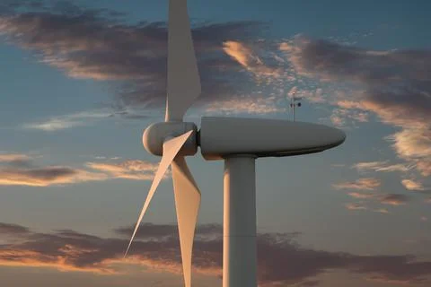 Wind power station. Close-up Stock Photos