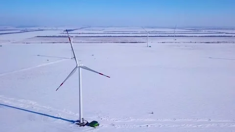 Wind power station Stock Footage 86626966