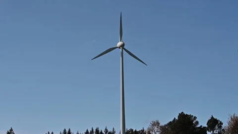 Wind Power Station Stock Footage 145943726