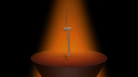 Wind power station 動画素材 331795980