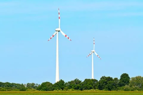 Wind power station Stock Photos