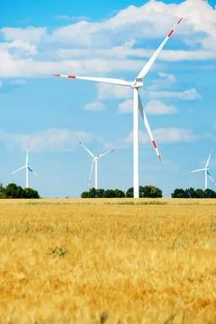 Wind power station Stock Photos