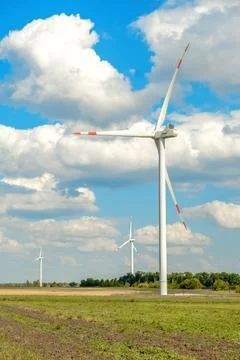 Wind power station Stock Photos