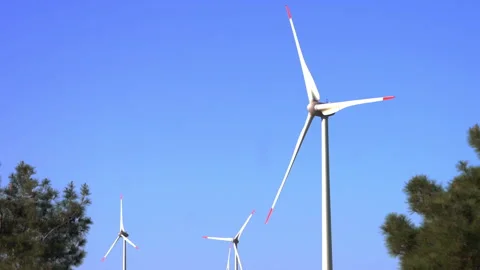Wind power stations Stock-Footage 257553467