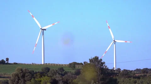 Wind power stations 動画素材 257557387