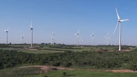 Wind power stations 動画素材 257885296