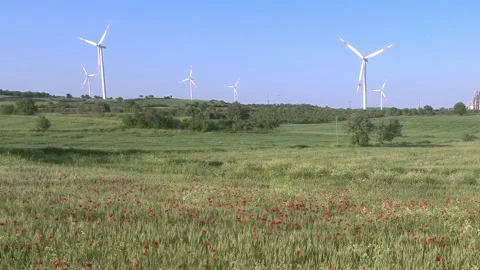 Wind power stations 動画素材 257886658