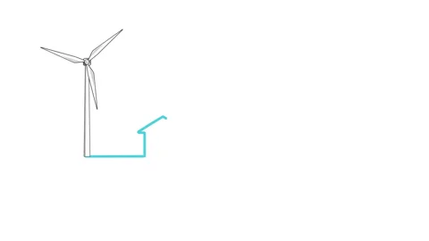 Wind power supply Stock Footage 130810417