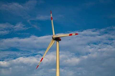Wind power technology. Smart grid. Renewable energy. Sustainable resources. A Stock Photos