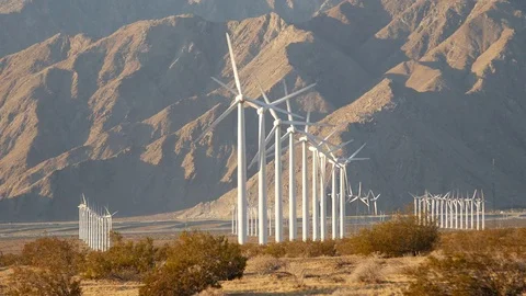 Wind power tight shot Video stock 83406455