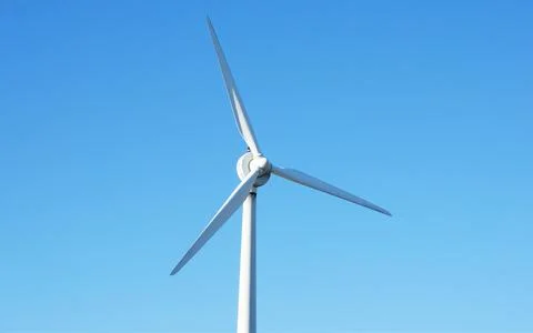 Wind power tower. Wind will generate alternative energy. Stock Photos