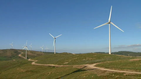 Wind Power Turbine  Video stock 335472