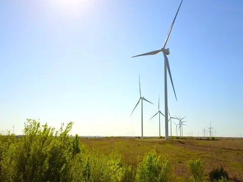 Wind Power Turbine Video stock 75167407