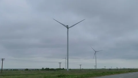 Wind Power Turbine Stock Footage 75803195