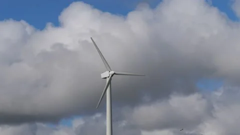 Wind power turbine Stock Footage 171413030