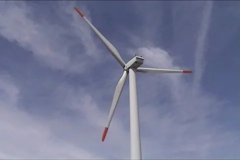 Wind power turbines Video stock 109254