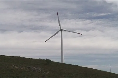 Wind power turbines Stock Footage 113642