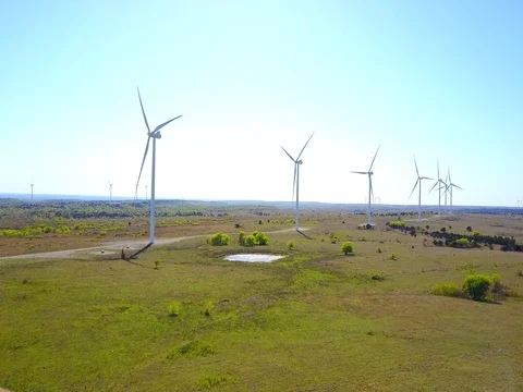 Wind Power Turbines Video stock 75167408
