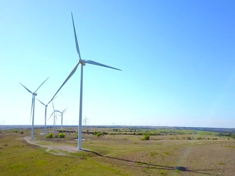 Wind Power Turbines Video stock 75167476