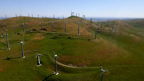 Wind Power Turbines Stock Footage 273268293