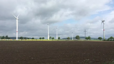 Wind power turbines generators Vídeos de archivo 90226884
