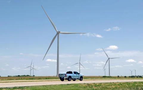 Wind Power of West Texas. Foto stock