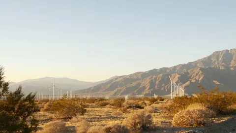 Wind power wide Stock Footage 83406508