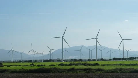 Wind power, Wind turbines, Spain Stock Footage 234378542